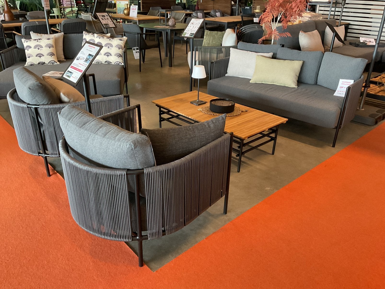 SALE > Topmerk Yoi loungeset showmodel, 4 zitplaatsen, Aluminium, Ophalen of Verzenden, Loungeset