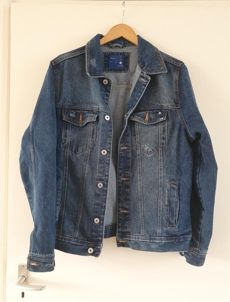 Zara Man Denim 1975 Spijkerjack - Vintage Look Maat L, Ophalen of Verzenden, Blauw