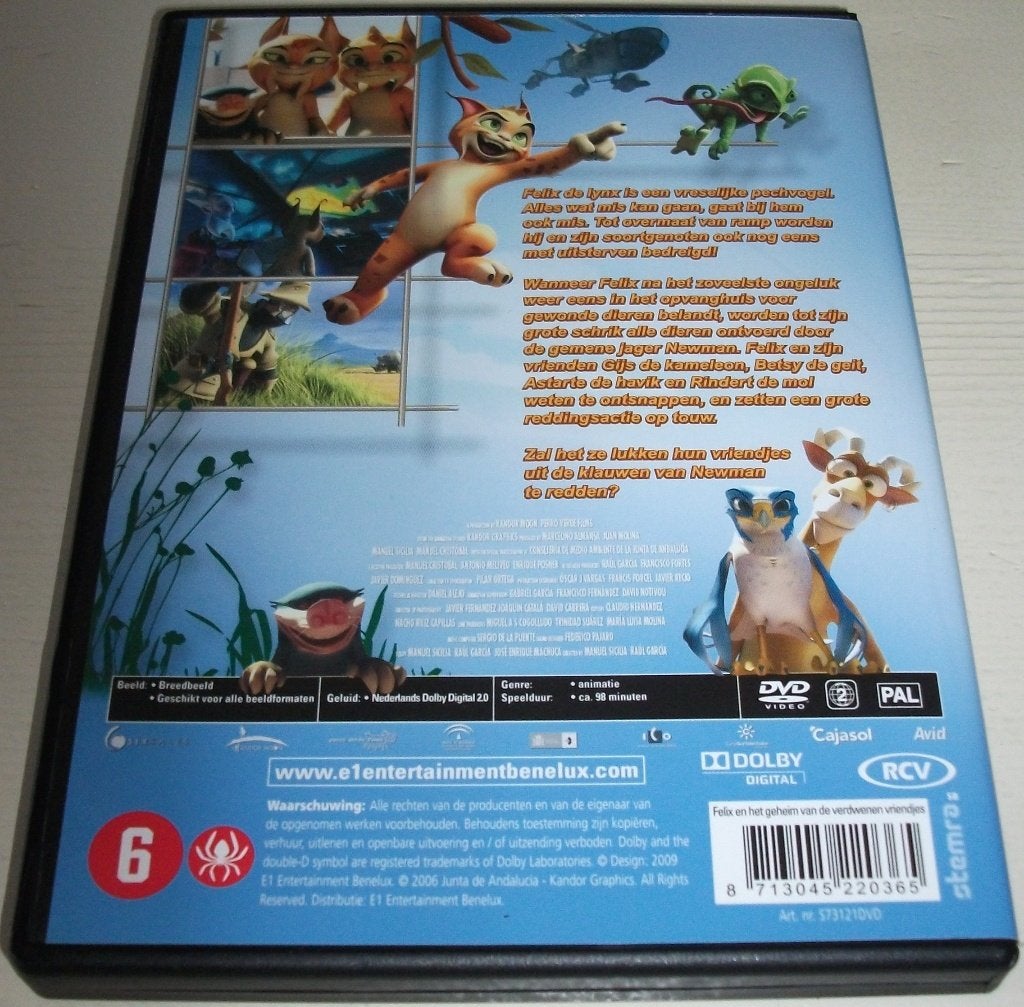 Dvd *** FELIX ***, Avontuur, Zo goed als nieuw, Vanaf 6 jaar, Film