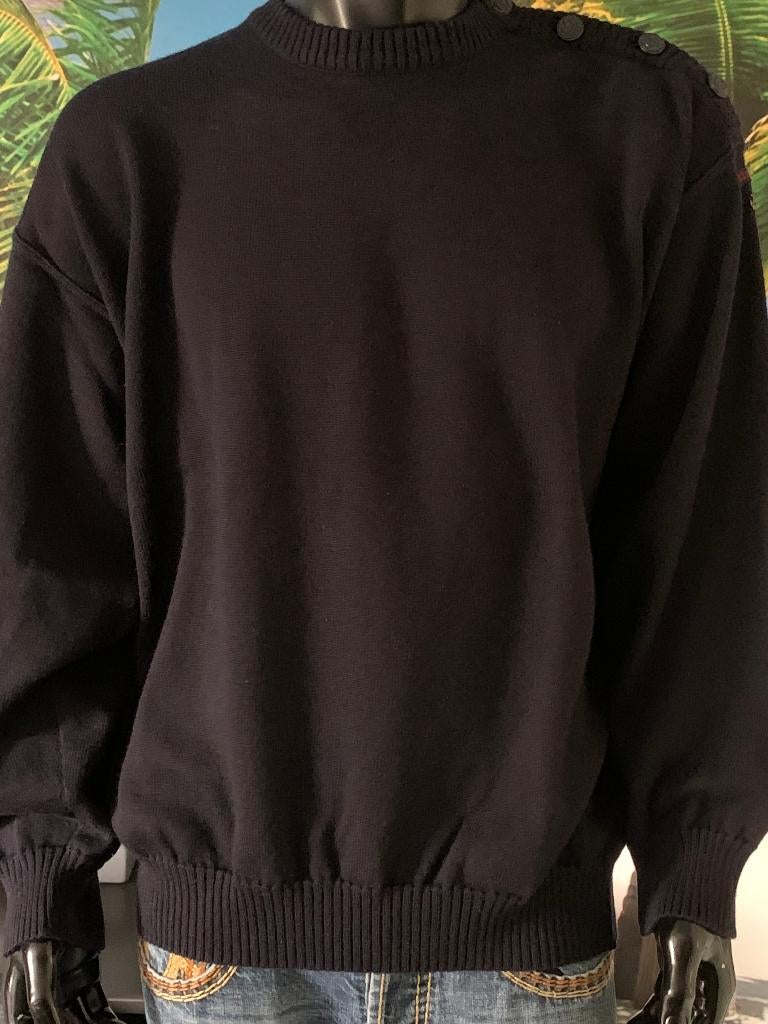 **PAUL & SHARK** Mooie D.BLAUWE Bretagne HEREN Knopen Trui., Kleding | Heren, Truien en Vesten, Overige maten, Zo goed als nieuw