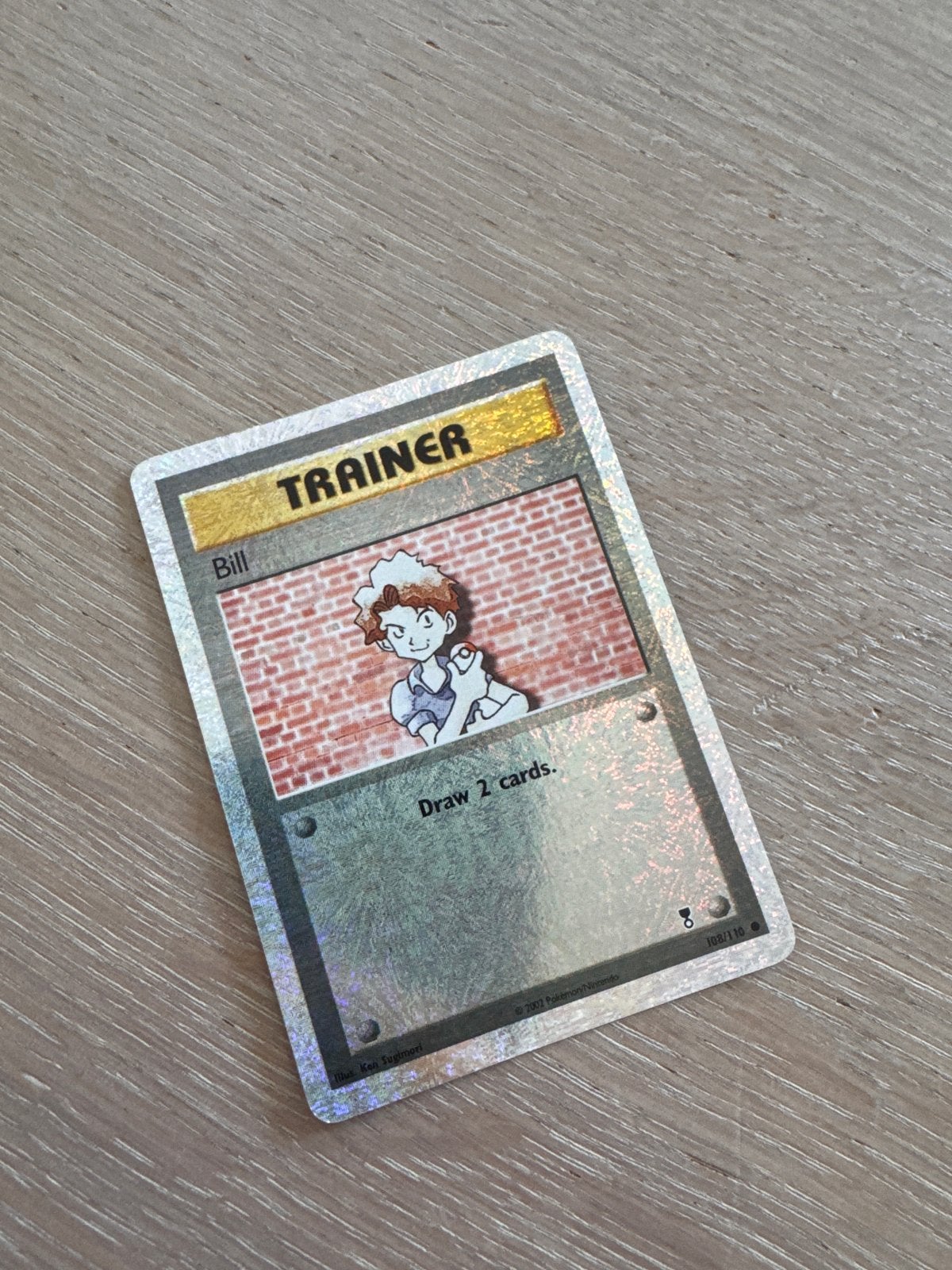 Pokémon Trainer Bill Kaart - Foil (108/110), Ophalen of Verzenden, Zo goed als nieuw, Losse kaart, Foil