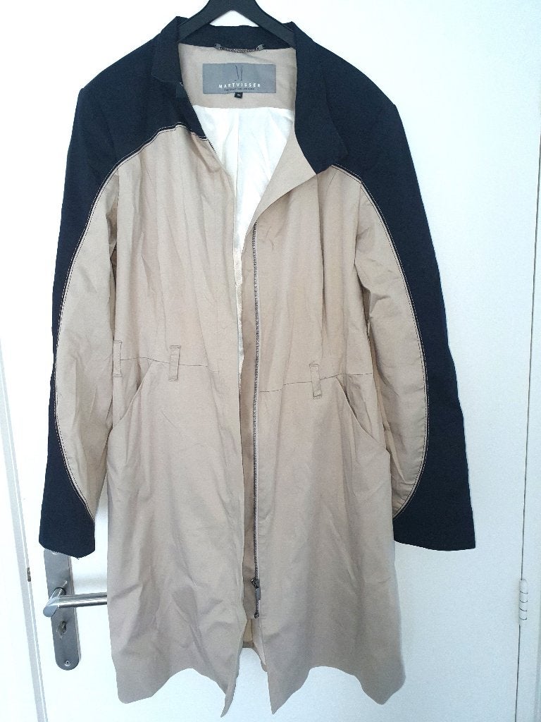 Mart Visser damesjas mt.44 met ritssluiting en gevoerd, Kleding | Dames, Mart Visser, Beige, Maat 42/44 (L), Ophalen of Verzenden