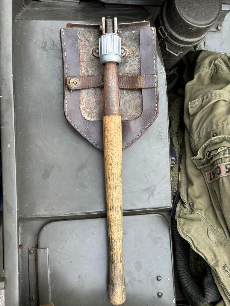 US pio schep klapschep tool 1945 wood gemerkt, Verzamelen, Militaria | Tweede Wereldoorlog, Ophalen of Verzenden, Landmacht, Amerika