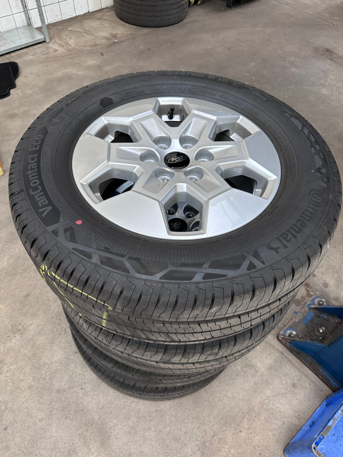 Demo Ford Transit 16 inch Continental zomer set, Ophalen, 16 inch, Banden en Velgen, Nieuw