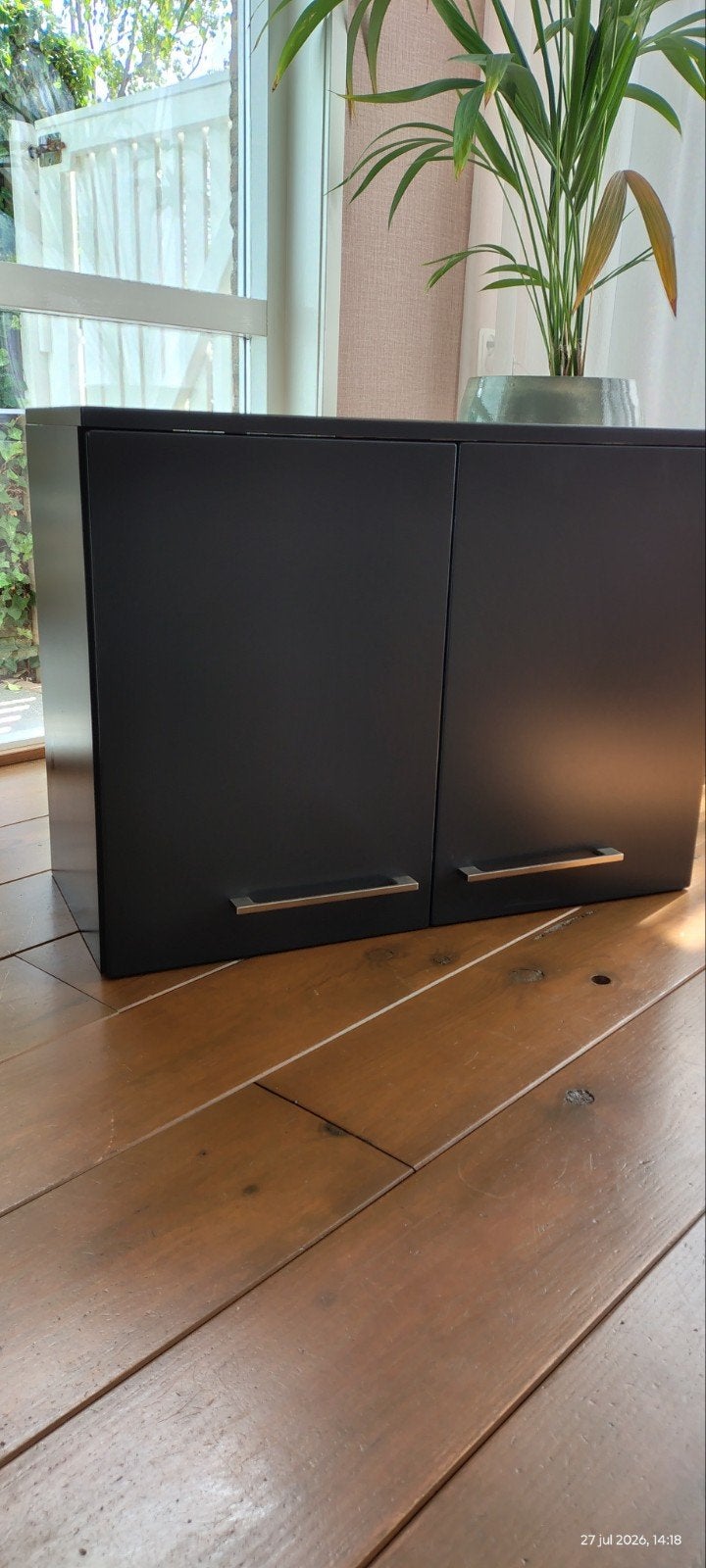 Bribus bovenkast antraciet grijs zeer netjes, Ophalen, 50 tot 100 cm, Zo goed als nieuw, Minder dan 100 cm