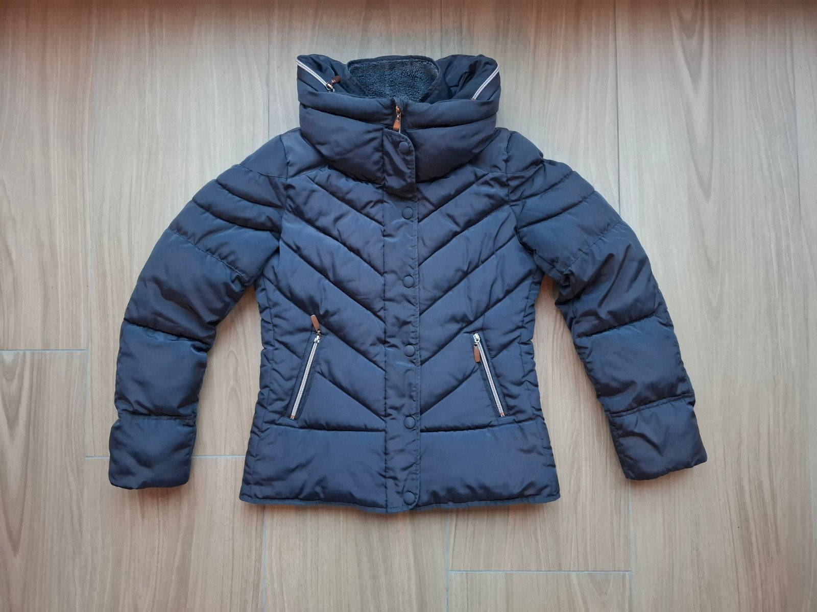 Geisha winterjas maat L/40, Maat 38/40 (M), Geisha, Blauw, Ophalen of Verzenden