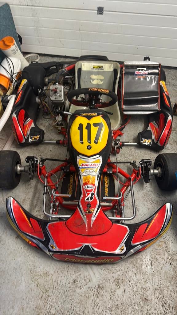 Kart 125cc kz maranello, Sport en Fitness, Karting, Ophalen, Zo goed als nieuw, Kart