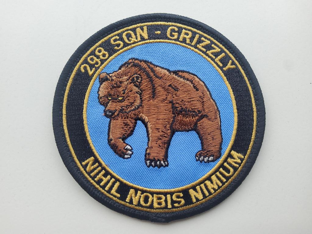Klu RNLAF 4298 SQUADRON PATCH, Verzenden, Zo goed als nieuw, Patch, Badge of Embleem