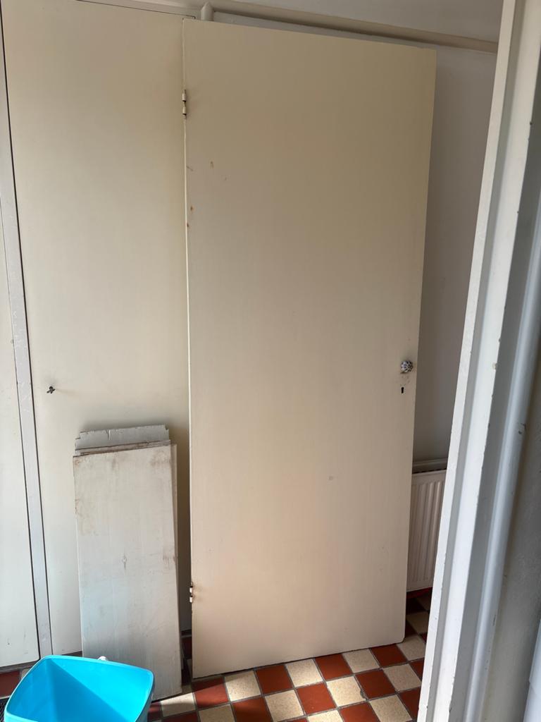 Inbouwkast deur 78x202cm met slot (zonder sleutel), Ophalen, Gebruikt, Minder dan 80 cm, Binnendeur