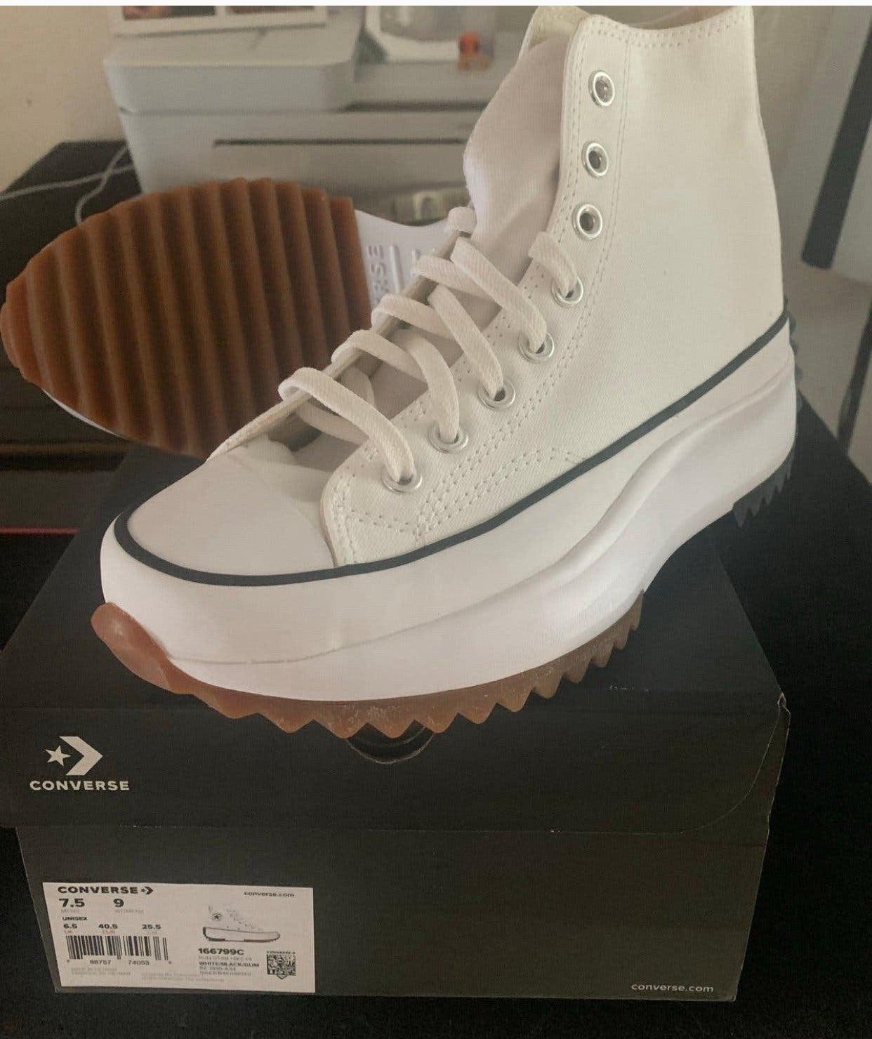 Converse Run Star Hike High Top Sneakers Wit, Wit, Nieuw, Ophalen of Verzenden, Sneakers of Gympen