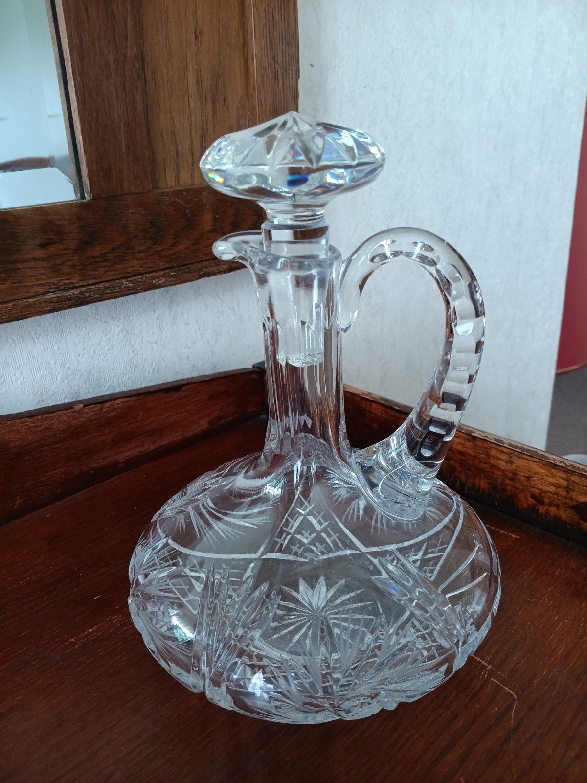 Glazen kristallen karaf, Antiek en Kunst, Ophalen of Verzenden