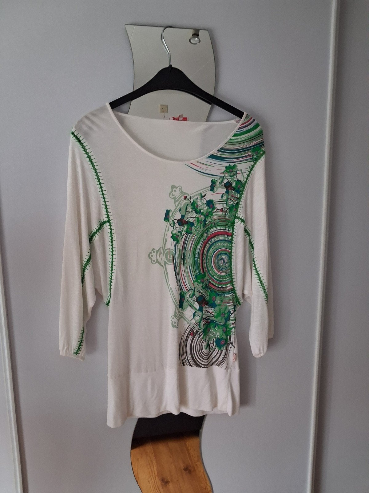 WITTE DIDI TUNIEK MAAT S, Kleding | Dames, Blouses en Tunieken, Wit, Didi, Ophalen of Verzenden, Zo goed als nieuw