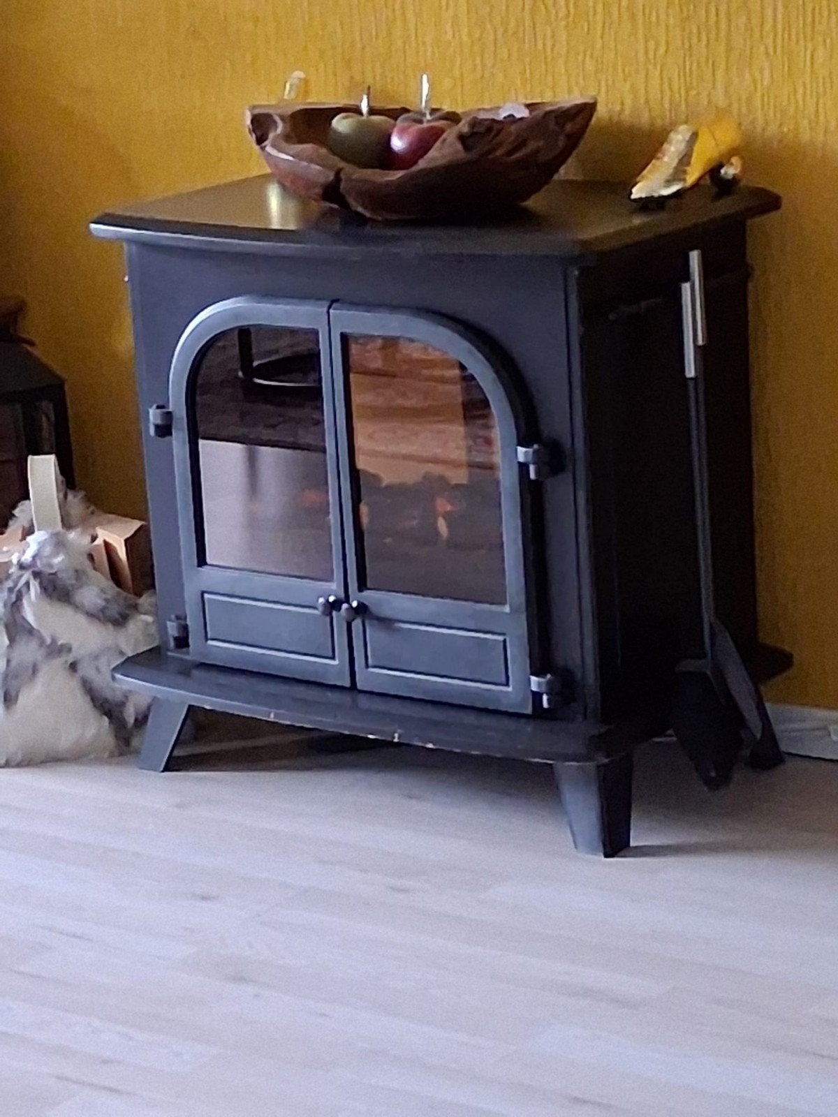 electricshe openhaard, Huis en Inrichting, Ophalen, Hout, Houtkachel