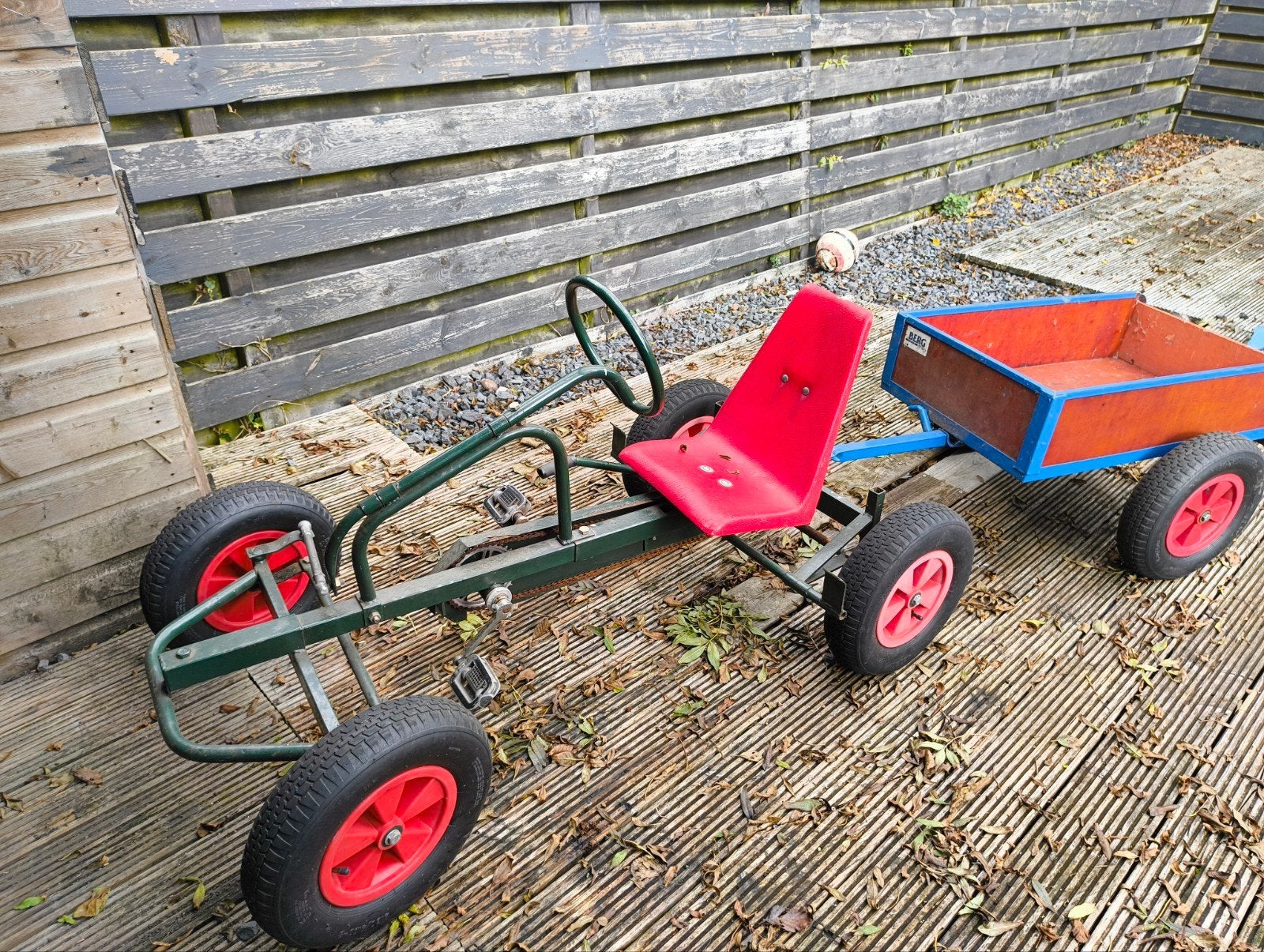 Mammoet skelter met aanhangwagen, Kinderen en Baby's, Speelgoed | Buiten | Skelters, Ophalen, Gebruikt, Mammoet, Met kar of aanhanger