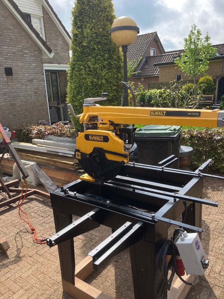Dewalt afkortzaag radiaalzaag, Ophalen, DeWalt, 70 mm of meer, Zo goed als nieuw