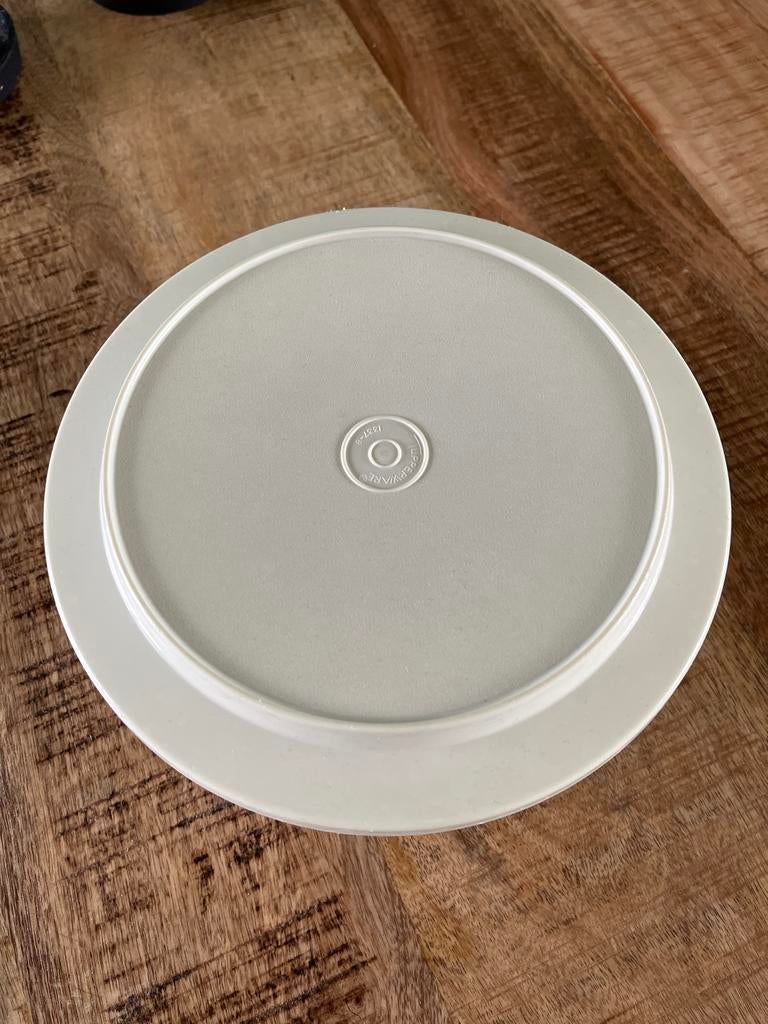Tupperware schaal met deksel - Lichtgrijs, Ophalen, Gebruikt, Crème, Schaal
