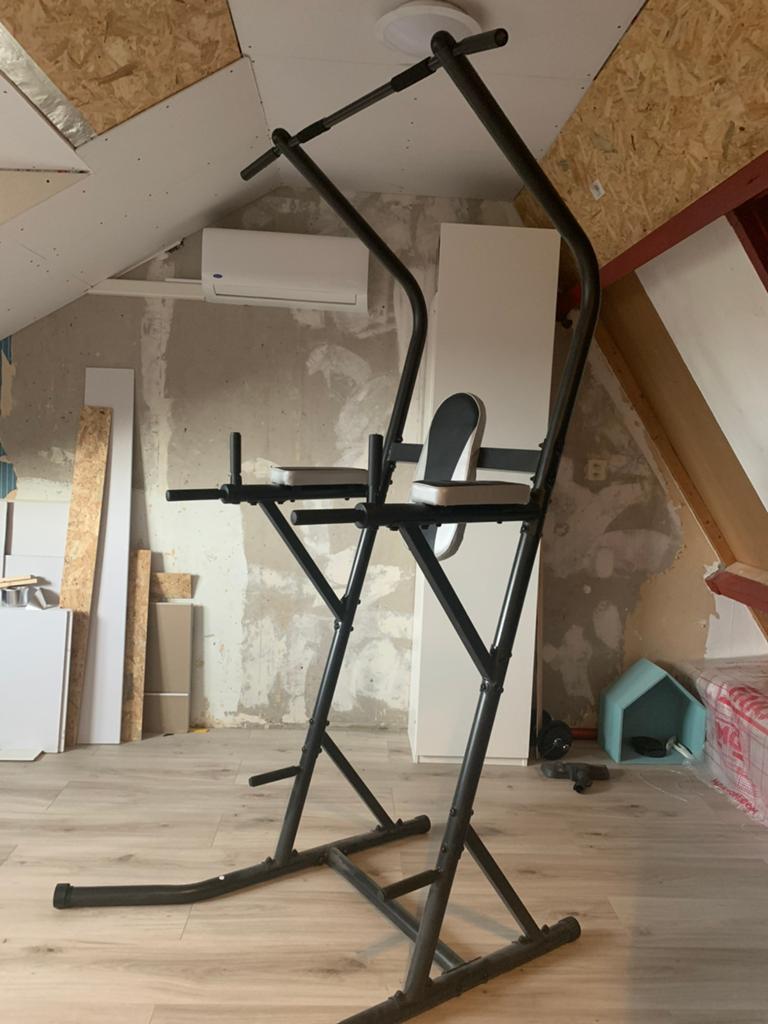 Gorilla Sports power tower deluxe, Sport en Fitness, Fitnessmaterialen, Ophalen of Verzenden, Zo goed als nieuw, Oprekstang