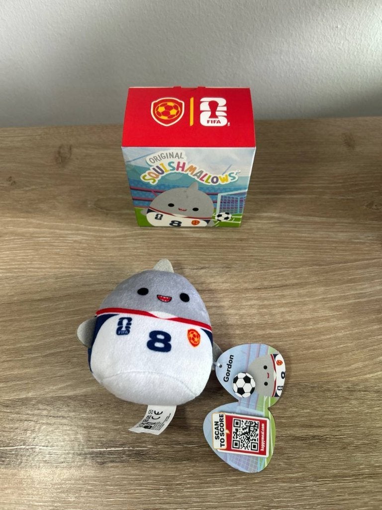 McDonald's speeltje WK Squishmallow 8 Gordon, Verzamelen, Ophalen, Nieuw