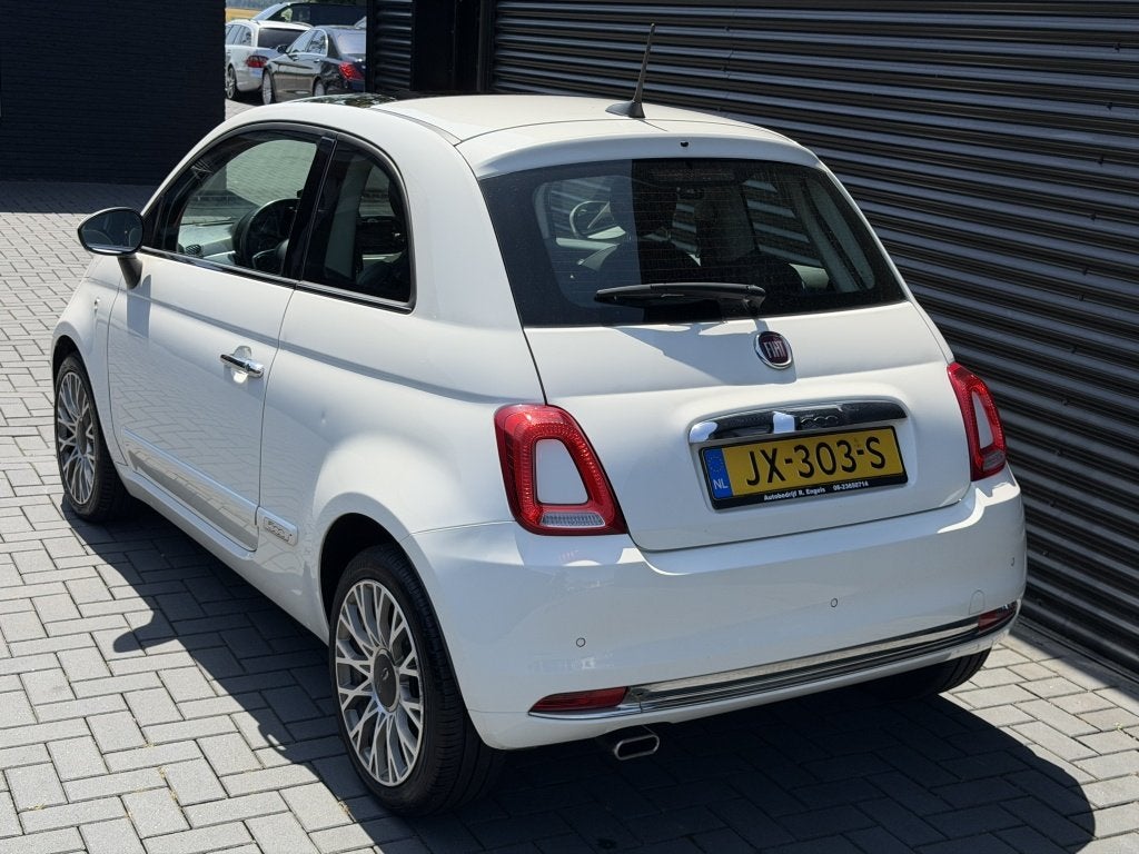 Fiat 500 0.9 TwinAir T Lounge| AUTOMAAT| CLIMA| PANO| CRUISE, Auto's, Stof, Gebruikt, Wit, Origineel Nederlands