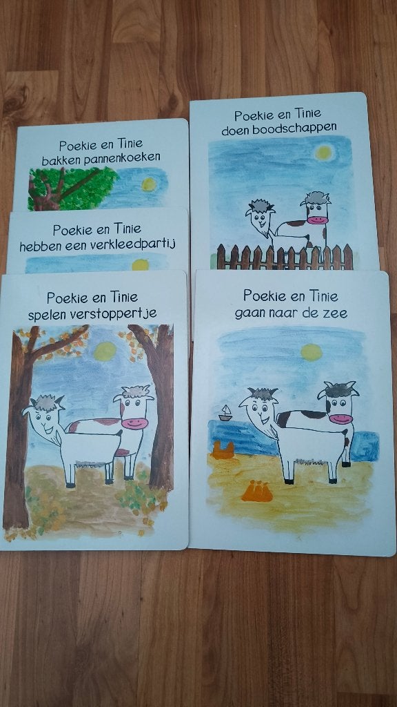 Poekie en Tinie, 5 boekjes , heel erg leuk !! Voor 0-6 jaar, Boeken, Fictie algemeen, Josephina, Jongen of Meisje, Ophalen of Verzenden