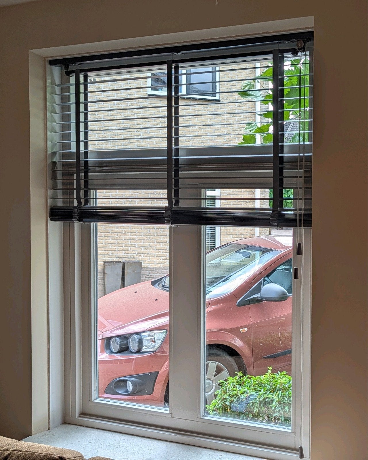 Antraciet grijze Jaloezieën 162 x 175 cm, Huis en Inrichting, Stoffering | Gordijnen en Lamellen, Ophalen, Grijs, Jaloezie