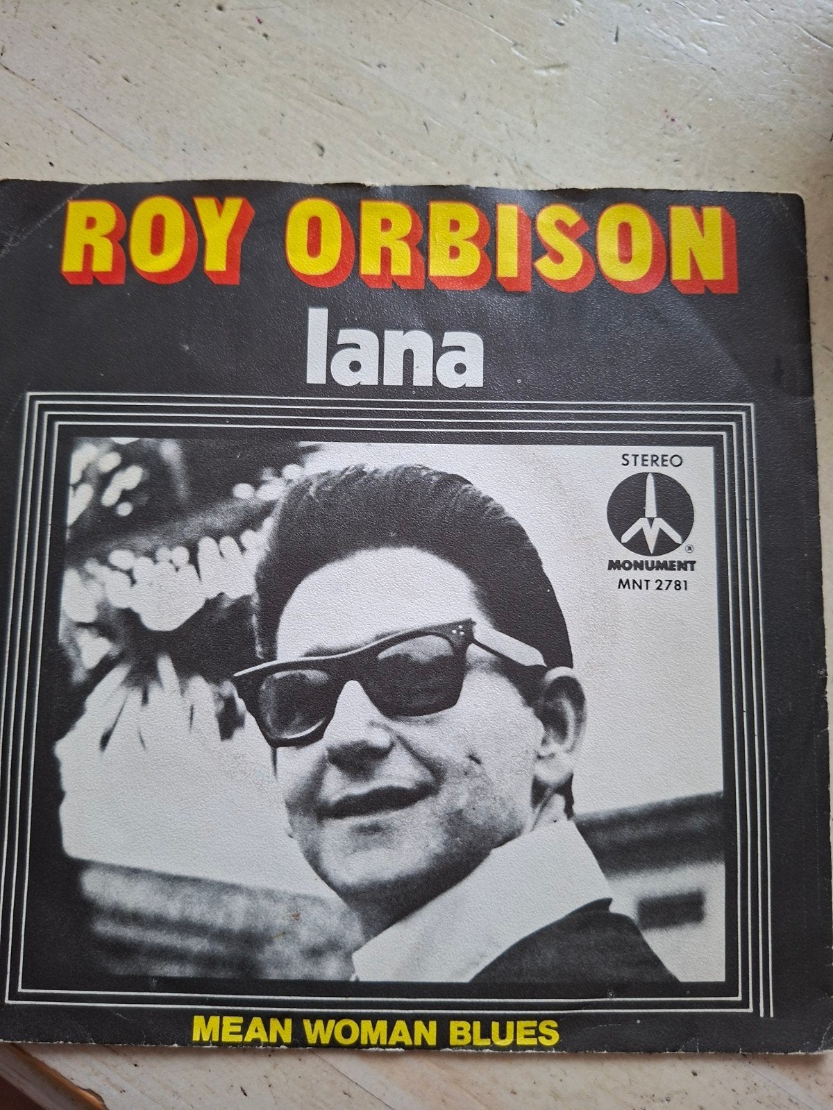 Roy Orbison - Lana / Mean Woman Blues (Vinyl Single), Cd's en Dvd's, Gebruikt, Originele persing, 7 inch, Ophalen of Verzenden