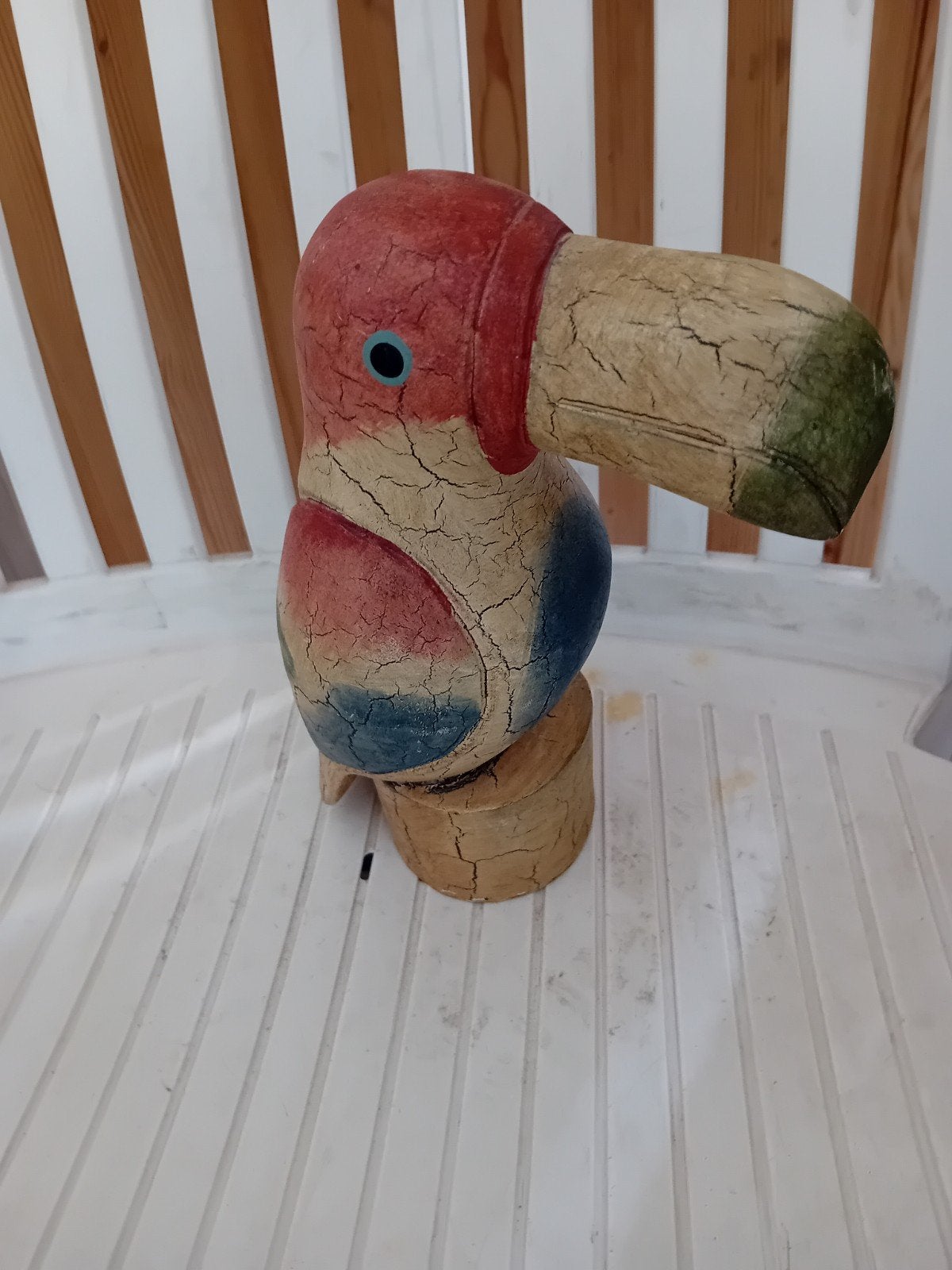 Houten papegaai 20 cm hoog, Ophalen