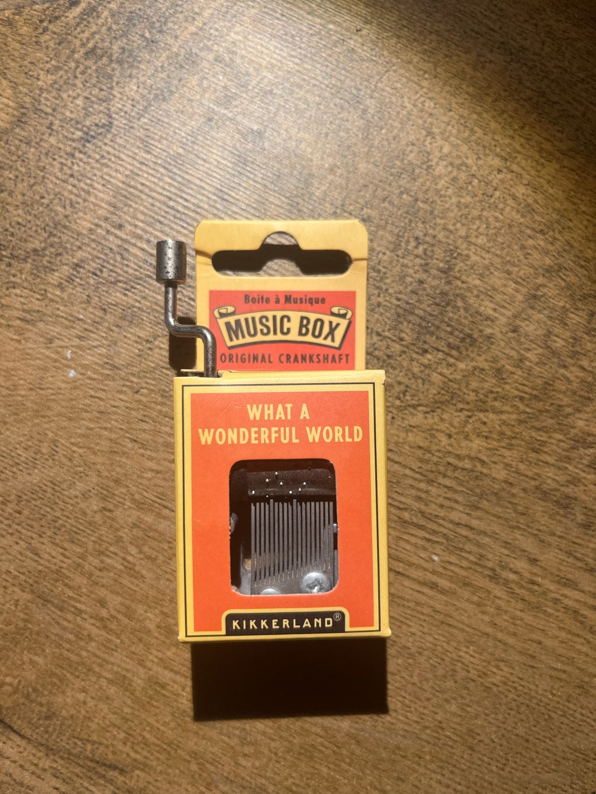 Kikkerland Music Box - What a Wonderful World, Ophalen of Verzenden, Nieuw
