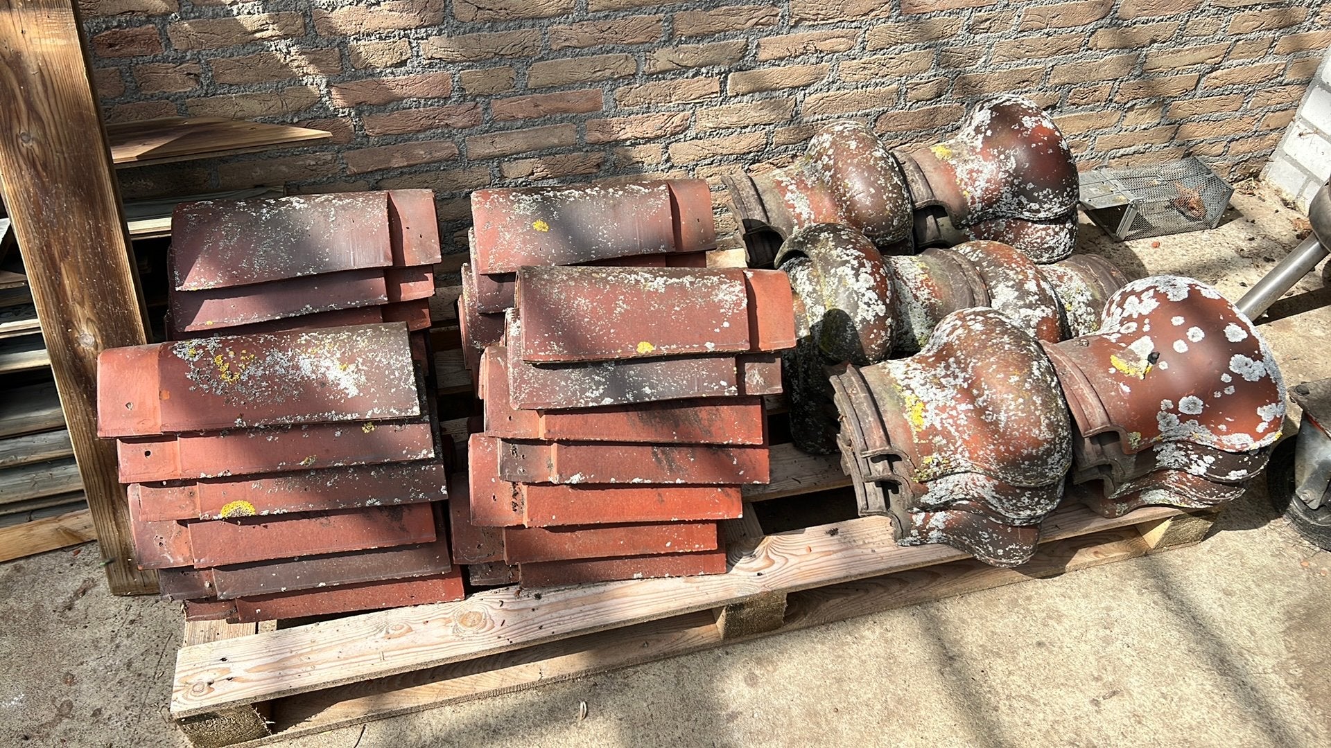 Bolonvorst gevelpan nokvorst eindvorst - rood/bruin, Doe-het-zelf en Verbouw, Dakpannen en Dakbedekking, Ophalen, Gebruikt, Steen of Klei