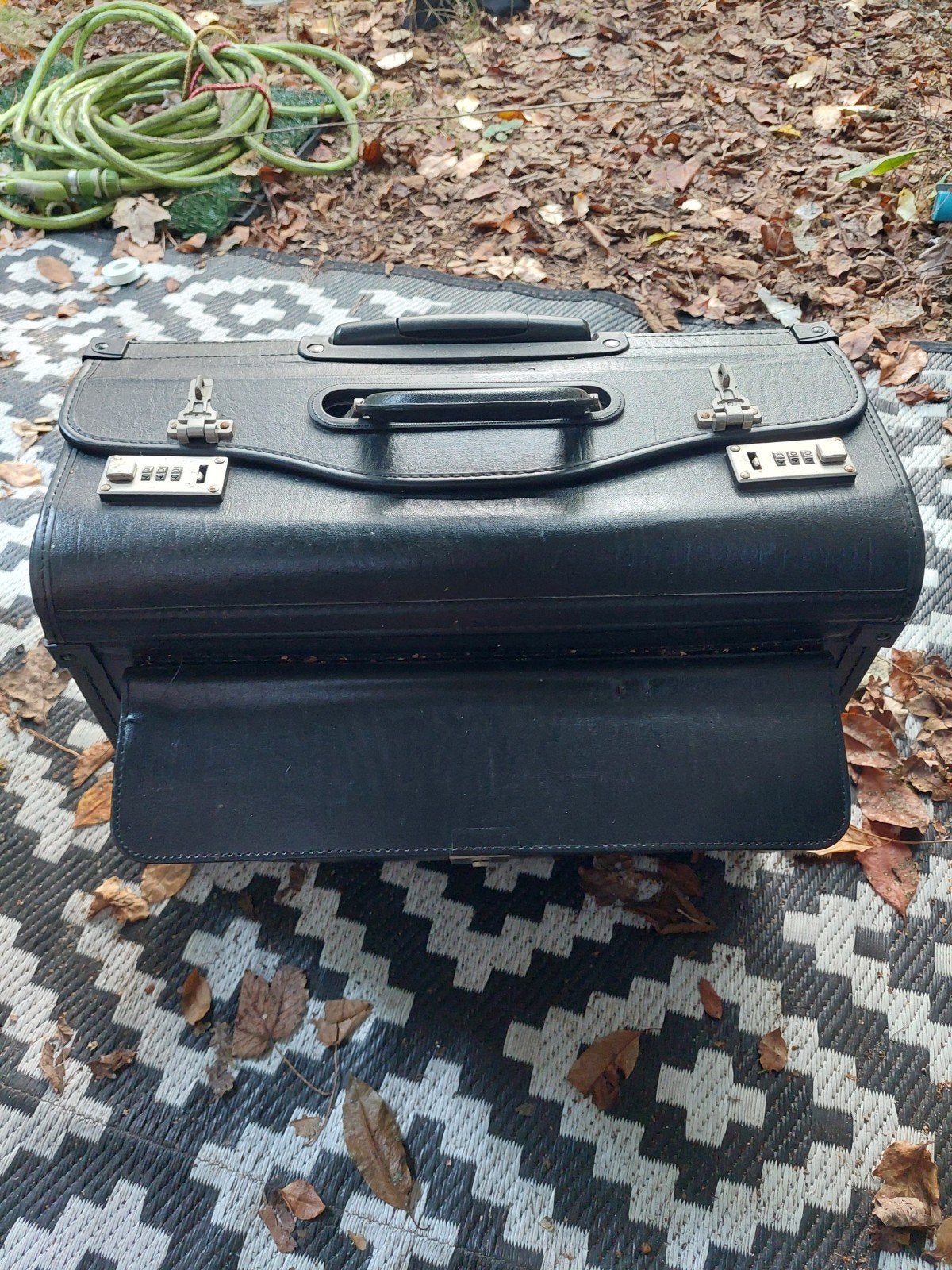 Vintage Doktor Koffer - Zwart met Wieltjes, Sieraden, Tassen en Uiterlijk, Gebruikt, 20 tot 30 cm, Zwart, Ophalen of Verzenden