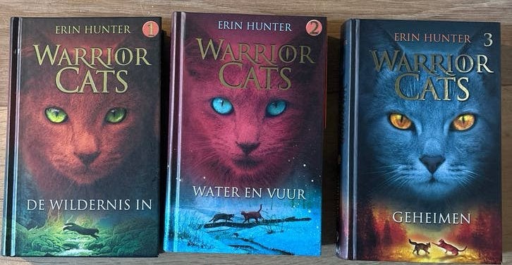 Warrior Cats Boekenreeks 1-3: De Wildernis In, Water en Vuur, Ophalen of Verzenden, Zo goed als nieuw, Fictie