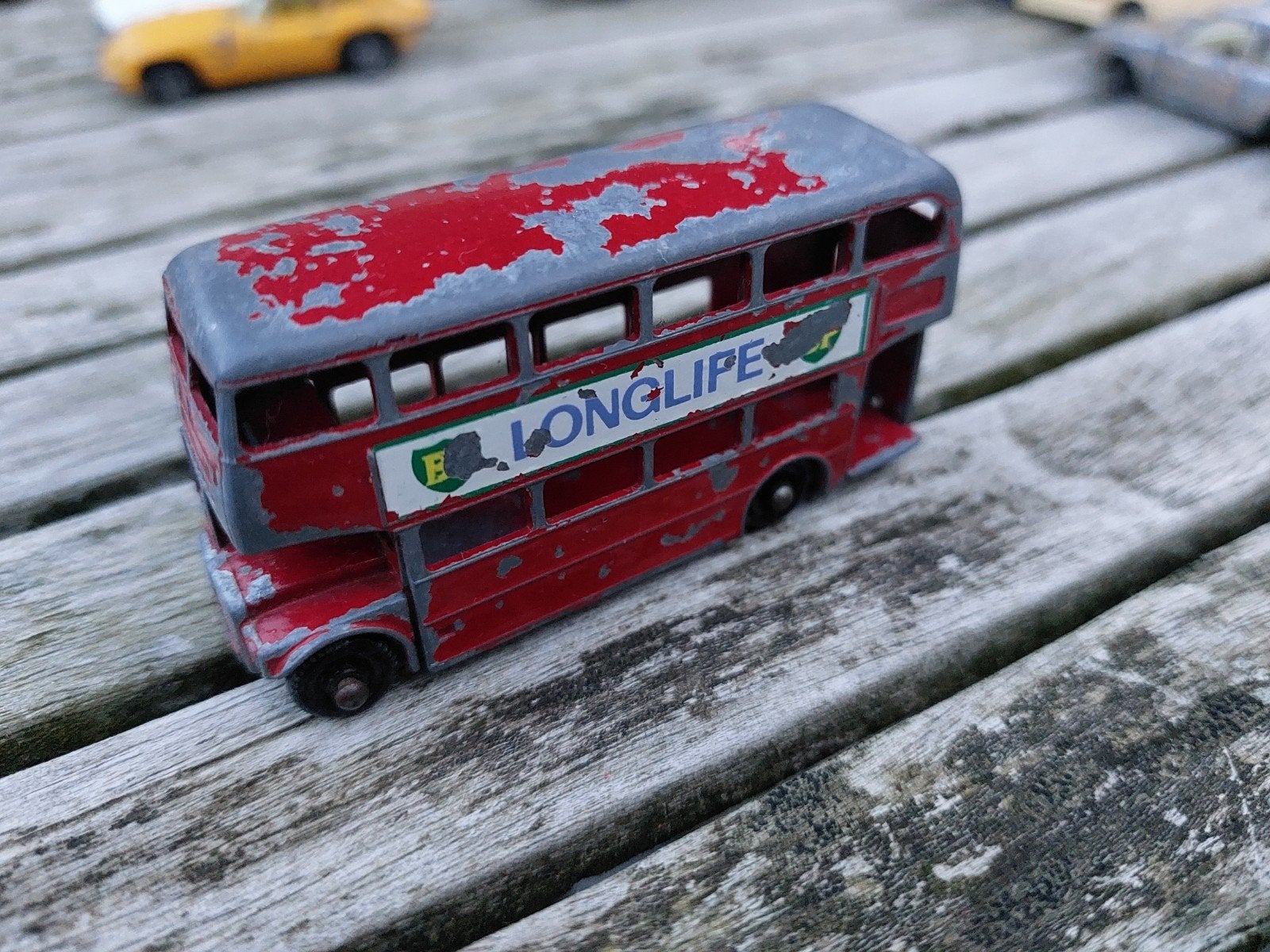 Matchbox Lesney BP Long Life No.5 Routemaster Bus, Ophalen of Verzenden, Gebruikt