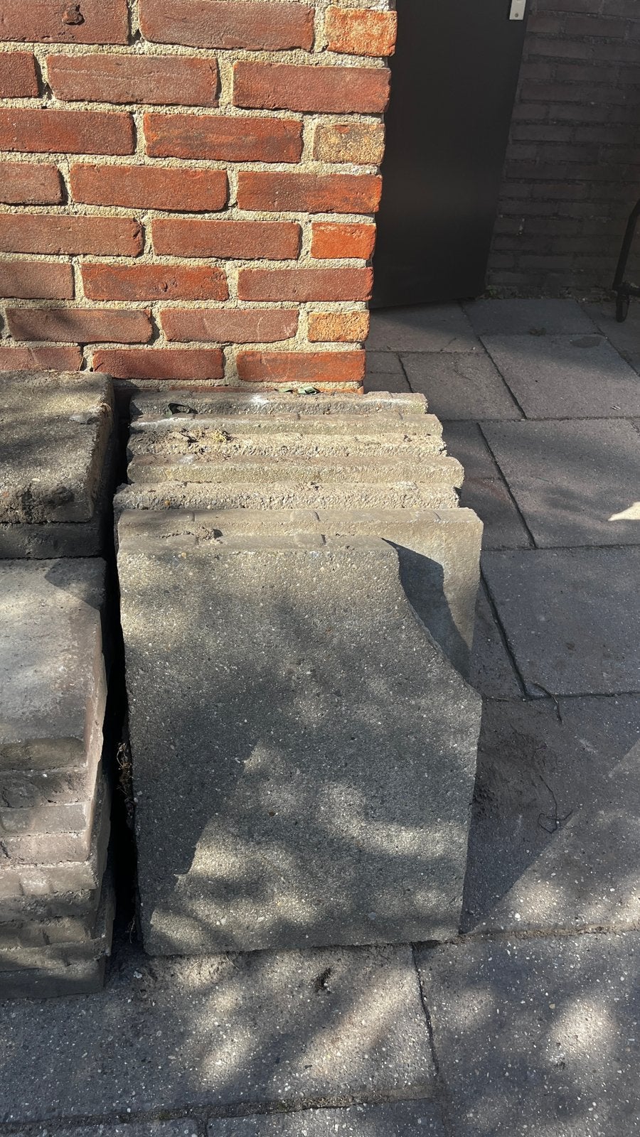 5,5m2 aan betontegels voor tuin, Tuin en Terras, Tegels en Klinkers, Ophalen, Gebruikt, 5 tot 10 m², Beton