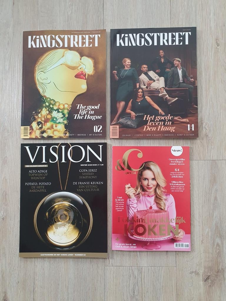 Kingstreet, Vision en Fokking makkelijk KOKEN, Ophalen of Verzenden, Zo goed als nieuw, Damesbladen