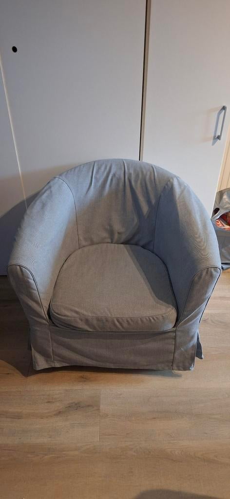 Grijze fauteuil, Huis en Inrichting, Fauteuils, Ophalen of Verzenden, Nieuw, Minder dan 75 cm, 75 tot 100 cm