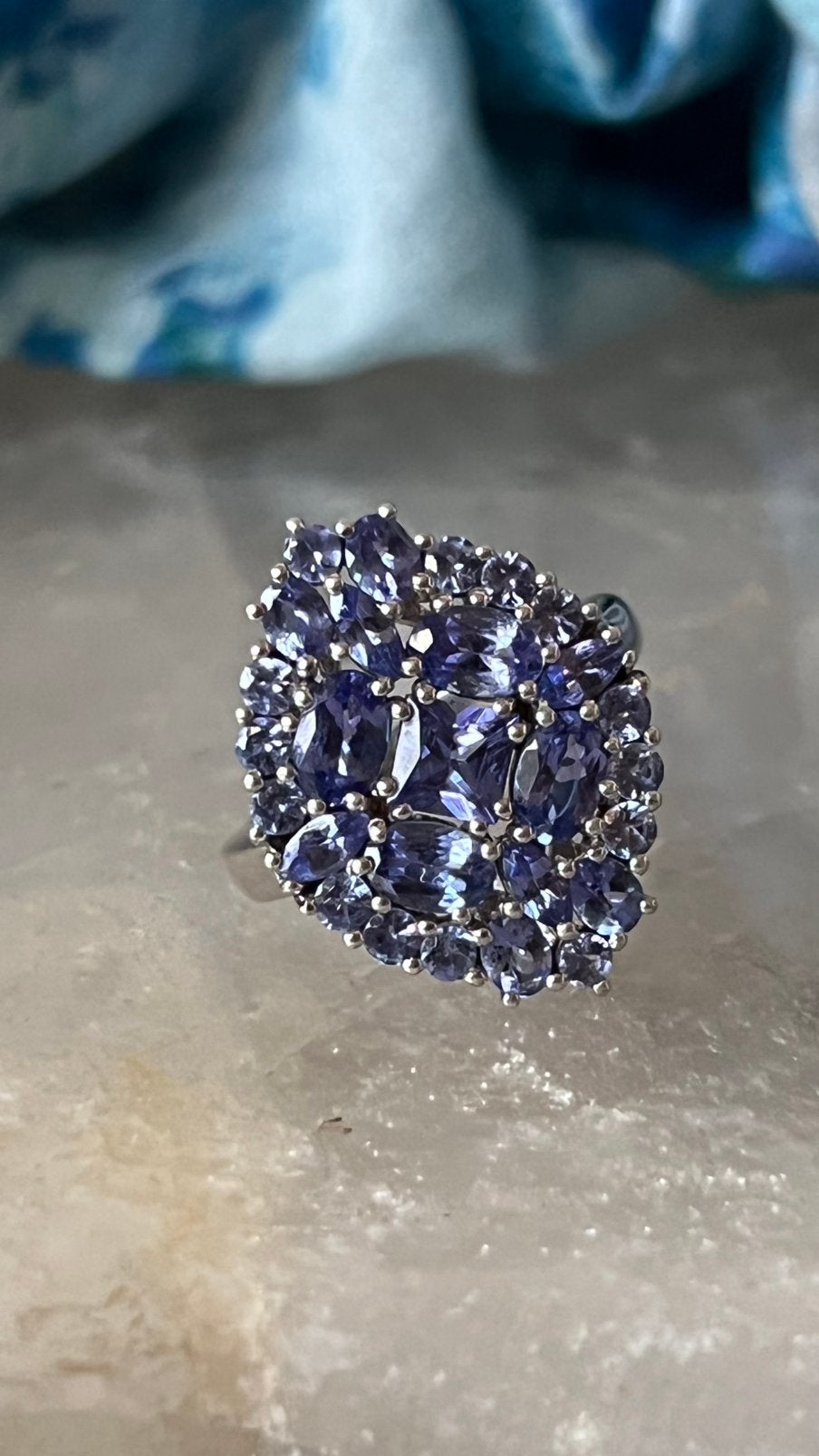 Tanzaniet topkwaliteit beschermt geluk welvaart zeldzaam TIP, Sieraden, Tassen en Uiterlijk, Ringen, Blauw, Nieuw, Ophalen of Verzenden