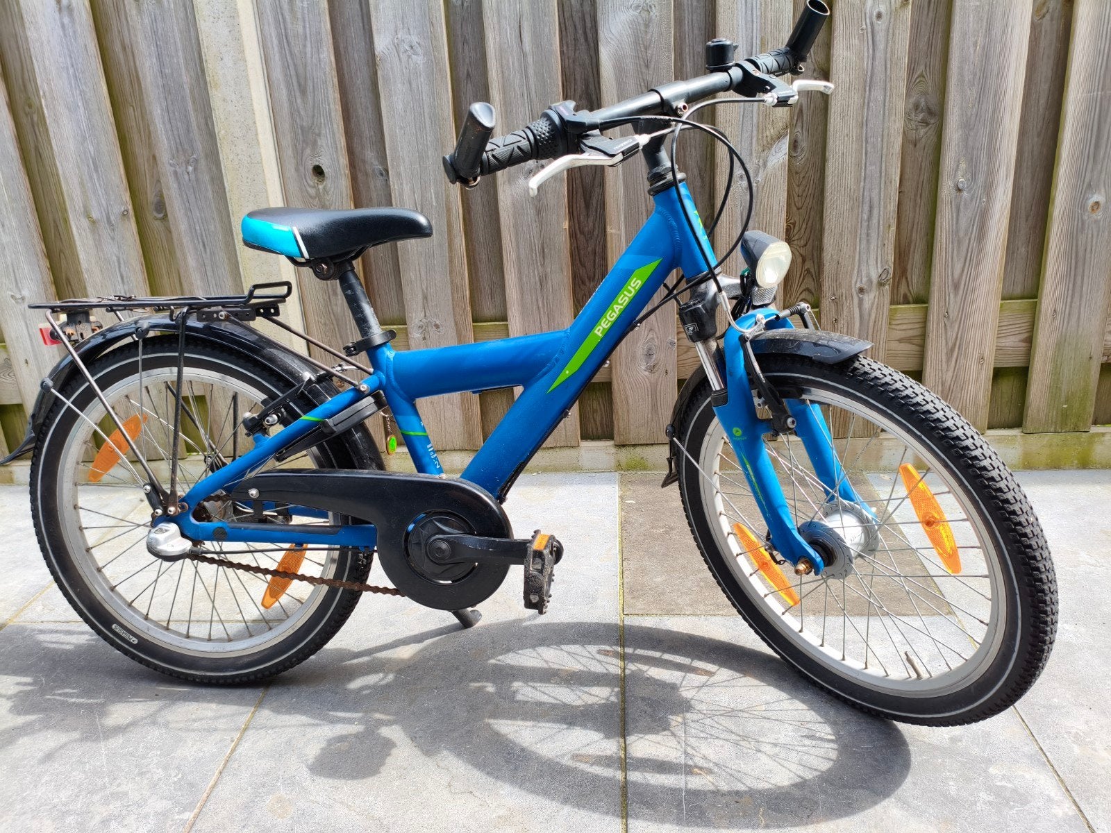 Pegasus Kinderfiets 20 inch - Blauw met gebruikssporen, Ophalen, Velgrem, Pegasus, 16 tot 20 inch