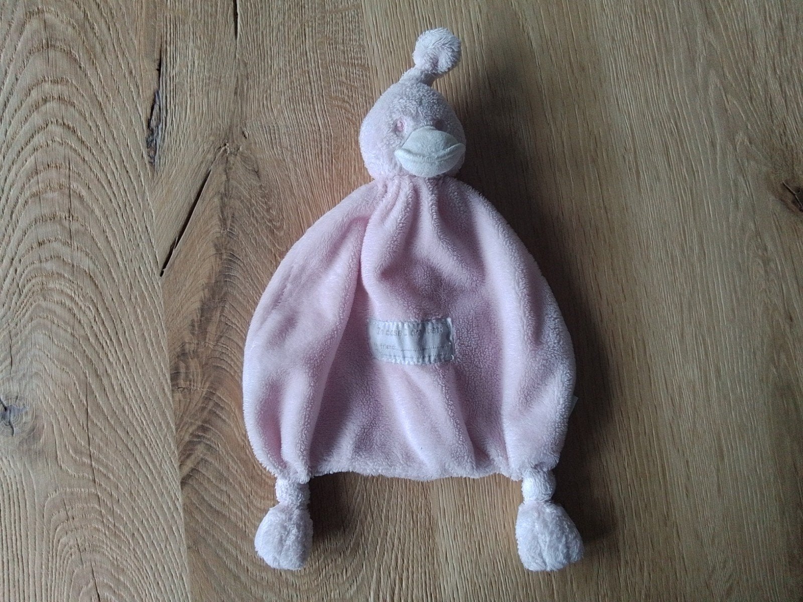 Licht roze eend bambam knuffeldoekje, Ophalen of Verzenden
