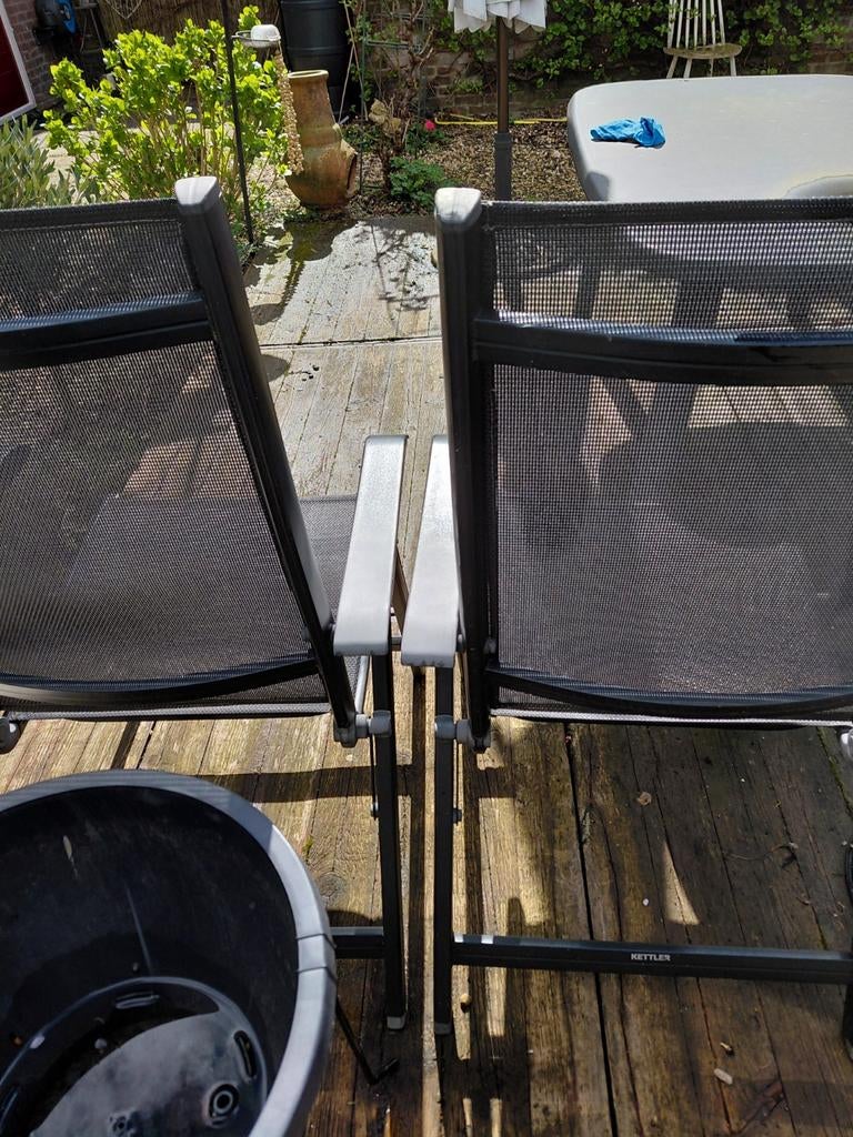 Kettler tuinstoelen - Goede staat, zitten heerlijk, Ophalen of Verzenden, Gebruikt, Kunststof