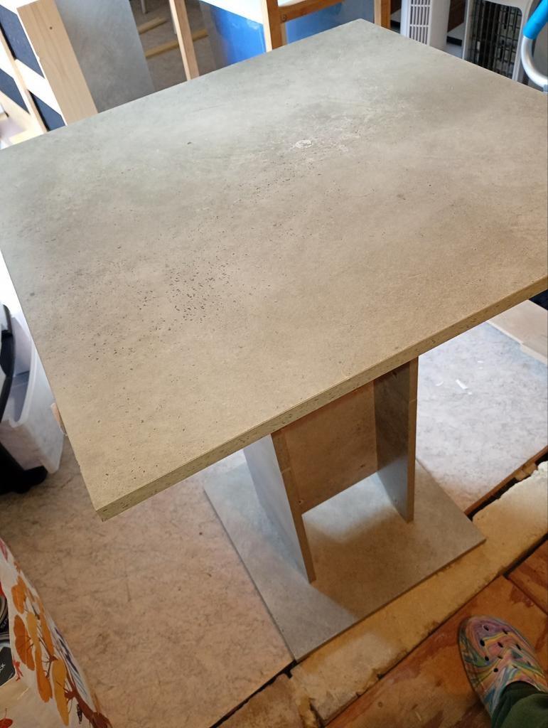 60x60 gebruikt Bistro tafel, Huis en Inrichting, Tafels | Bijzettafels, Gebruikt, Vierkant, 55 tot 75 cm, Ophalen