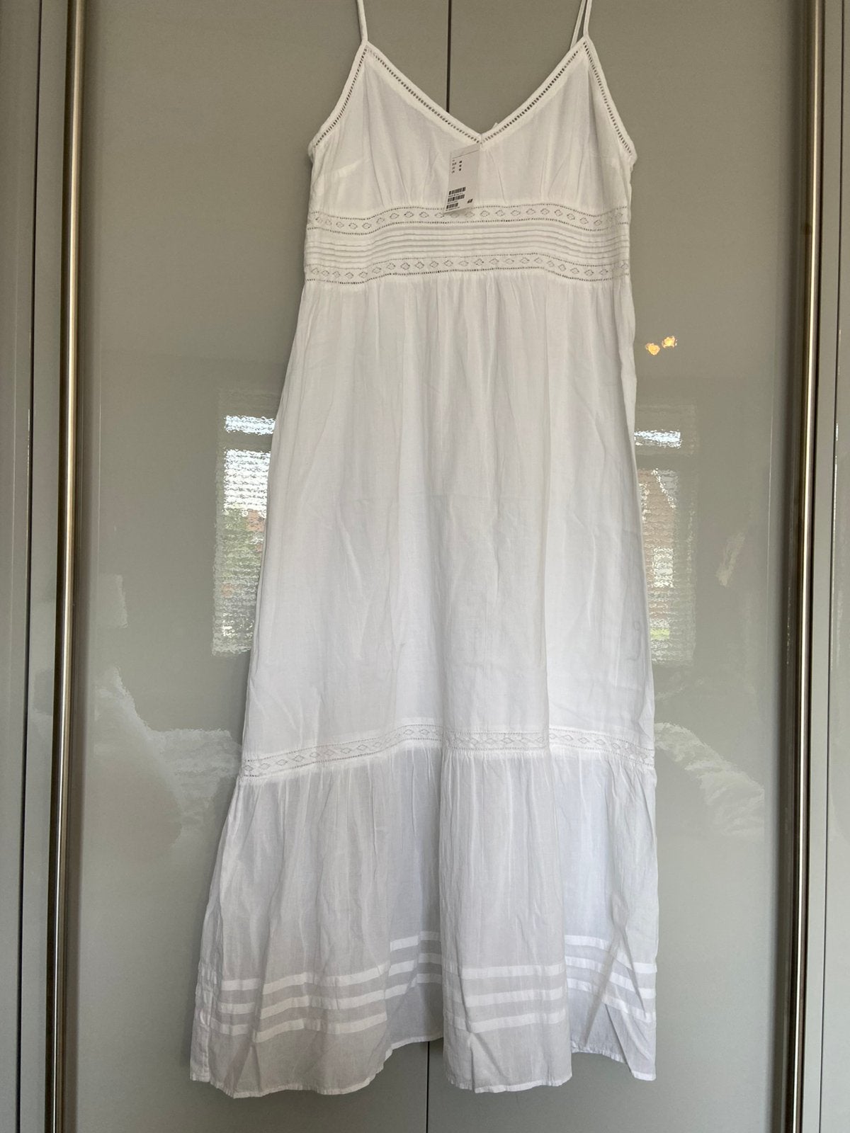 Witte zomerjurk H&M 46 nieuw, Wit, Maat 46/48 (XL) of groter, Nieuw, Ophalen of Verzenden