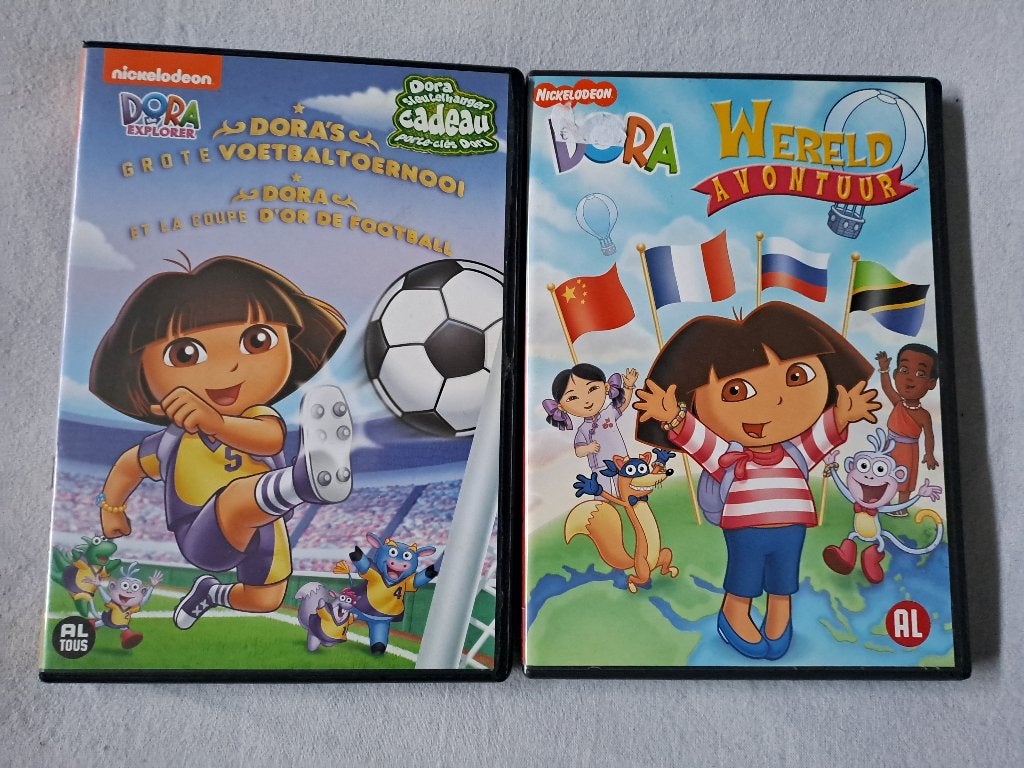 2 dora dvd's, Alle leeftijden, Ophalen of Verzenden, Gebruikt