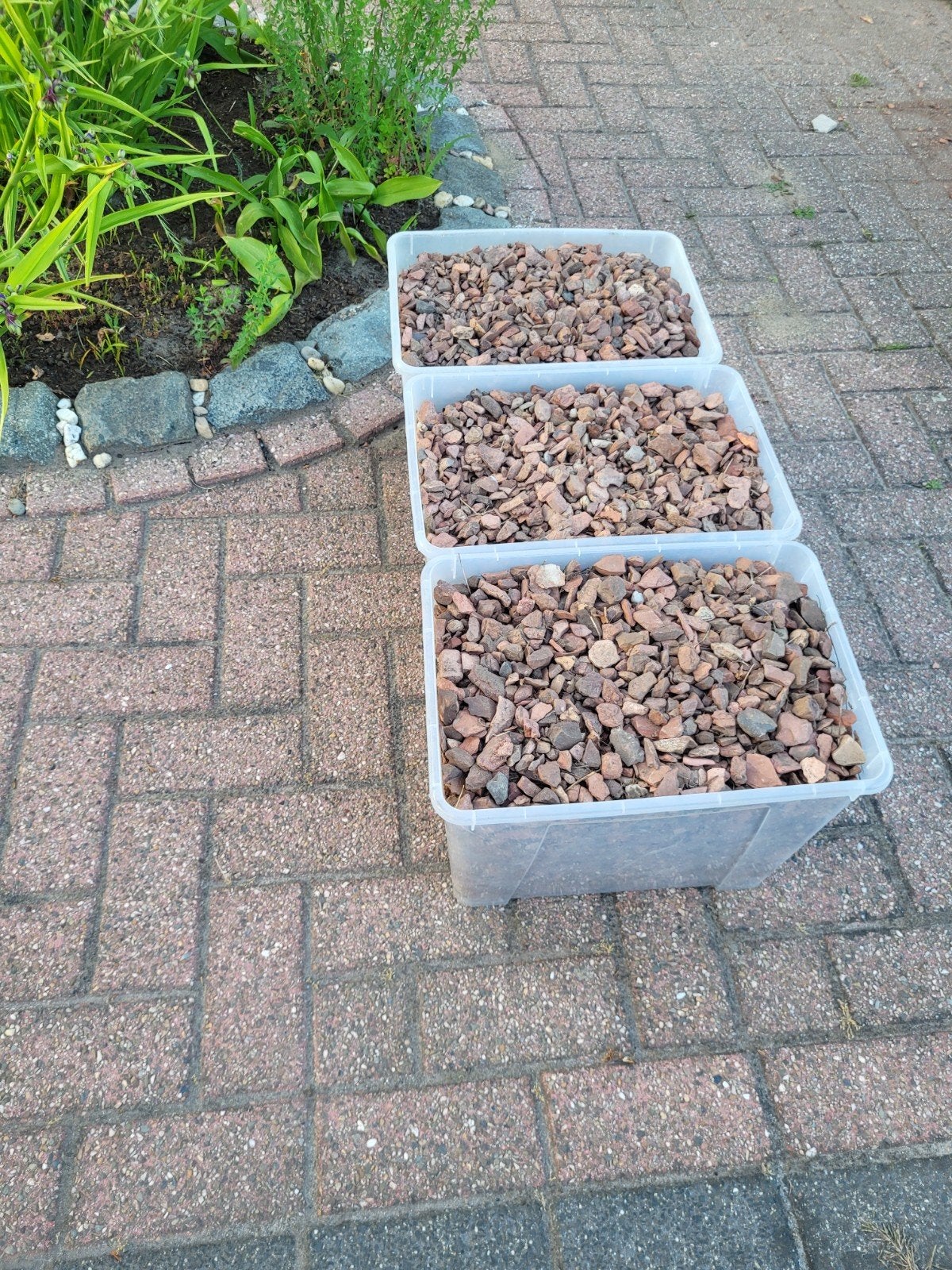 Gratis rode grind, Tuin en Terras, Grind, Keien en Split, Gebruikt, Grind, Rood, Ophalen