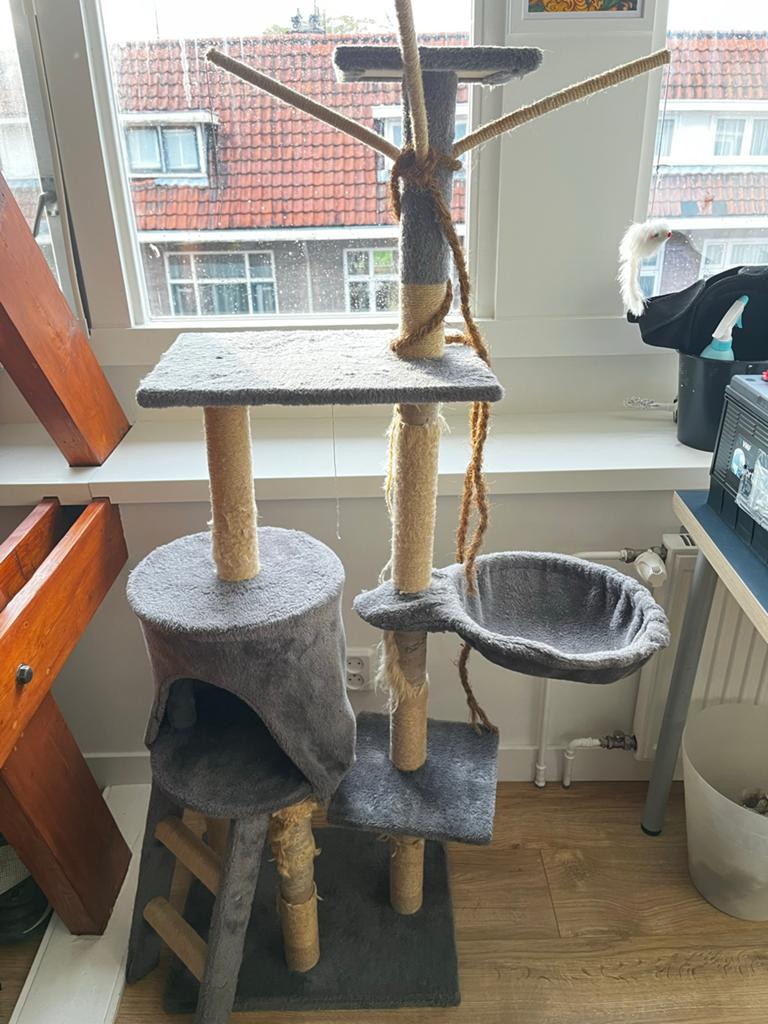 Gratis kattenkrabpaal, Dieren en Toebehoren, Krabmeubelen, Ophalen, Gebruikt, Krabpaal