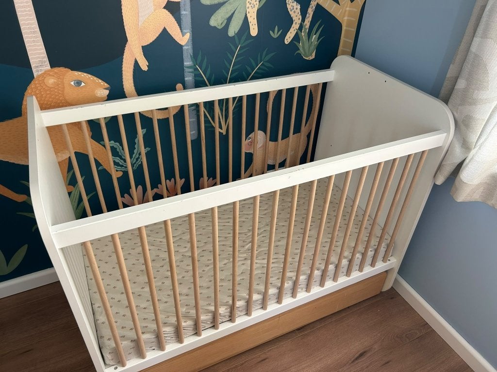Babybedje (80-120 cm) incl matras en lade van Redoute, Gebruikt, 70 tot 85 cm, Minder dan 140 cm, Ophalen