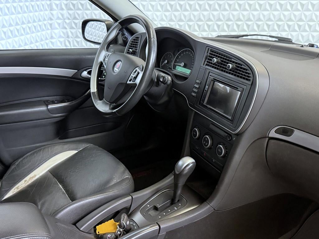 Saab 9-3 Sport Estate 2.8 T V6 Aero / 280PK AUTOMAAT (2009), Auto's, Gebruikt, Zwart, Leder, 1570 kg