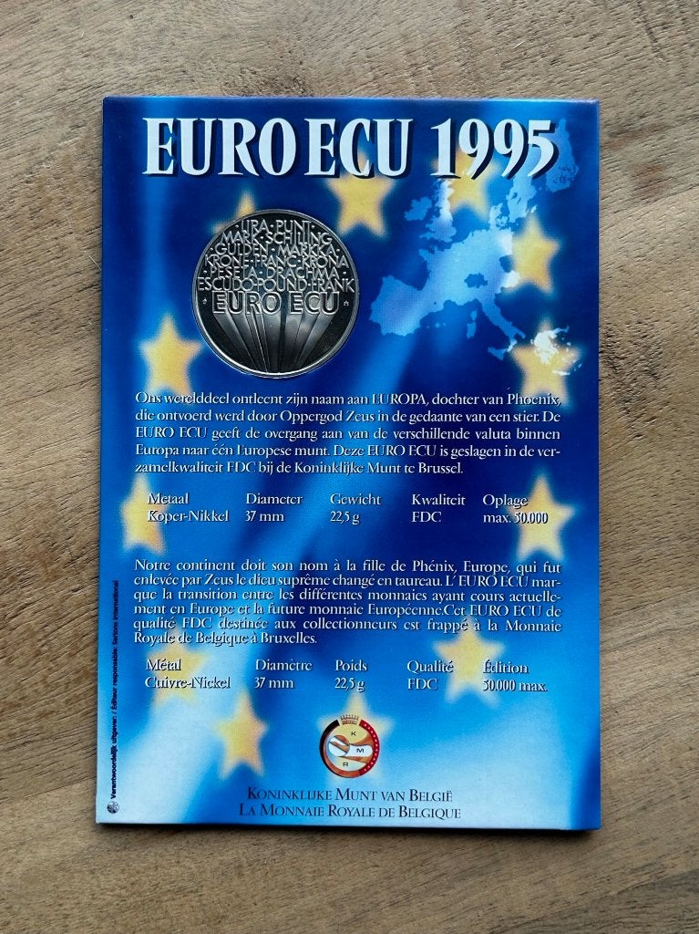 Euroecu 1995, Ophalen of Verzenden, Overige materialen