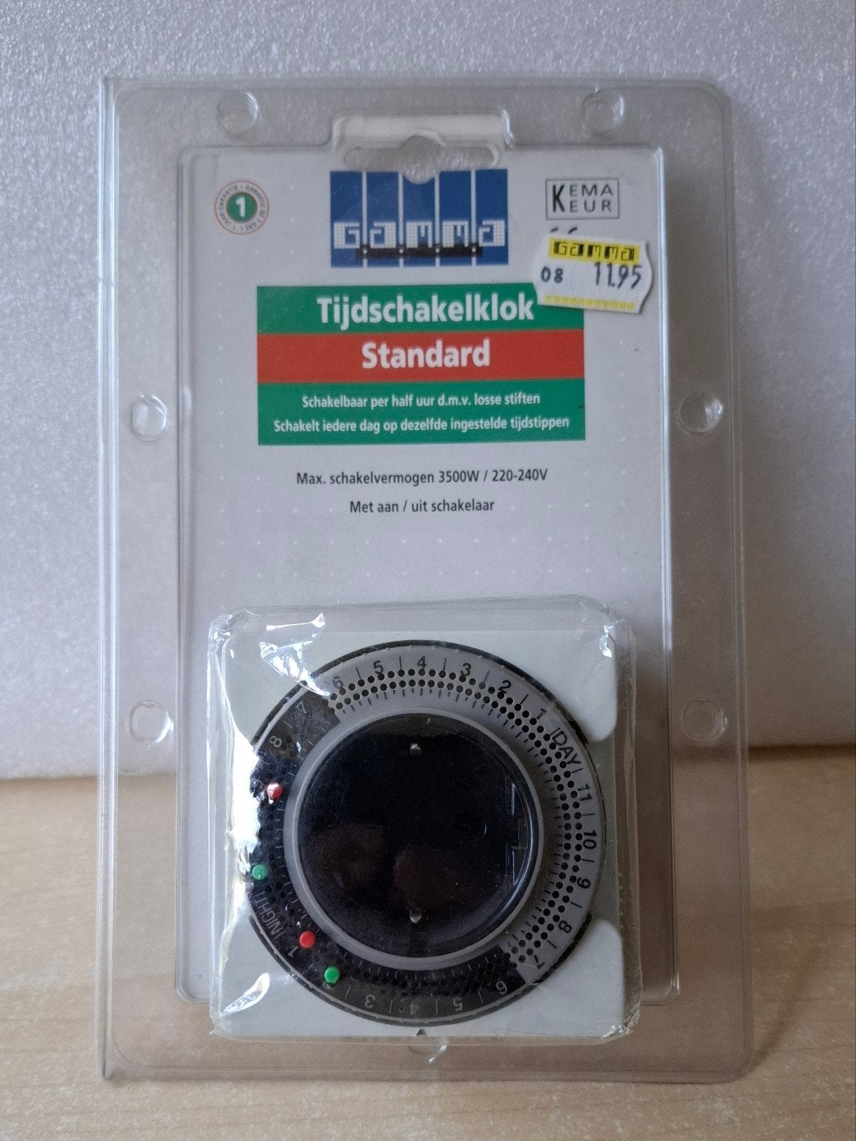 Tijdschakelaar, Doe-het-zelf en Verbouw, Ophalen of Verzenden, Nieuw, Gamma, Schakelaar