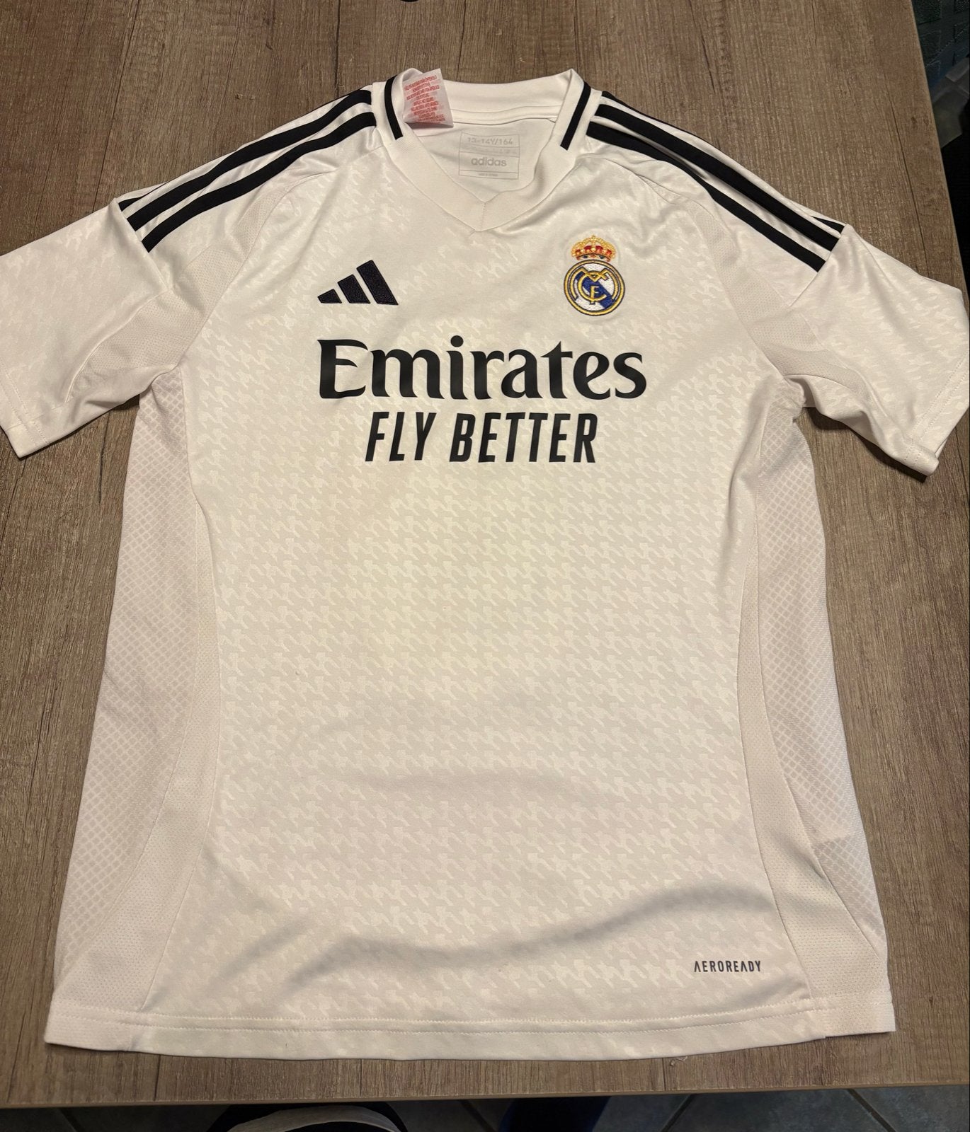 Real Madrid Thuisshirt 2024/2025 Mbappé #9 - Maat 164, Maat XS of kleiner, Ophalen of Verzenden, Gebruikt, Shirt
