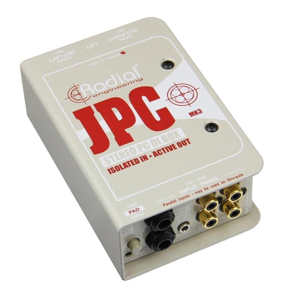 Radial JPC actieve stereo DI box voor laptops en computers, ., Overige typen, Nieuw, Ophalen of Verzenden